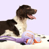 Coockoo Hundespielzeug Ball mit Seilschlaufe Throw Me lila/orange Abbildung 3