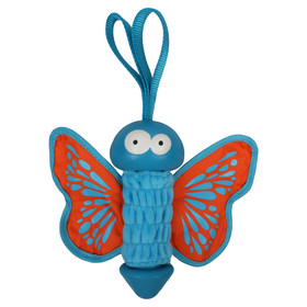 Abbildung Coockoo Hundespielzeug Gummi-Schmetterling blau/orange