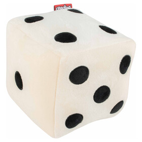 Coockoo Hundespielzeug Roll the Dice wei&szlig;/schwarz