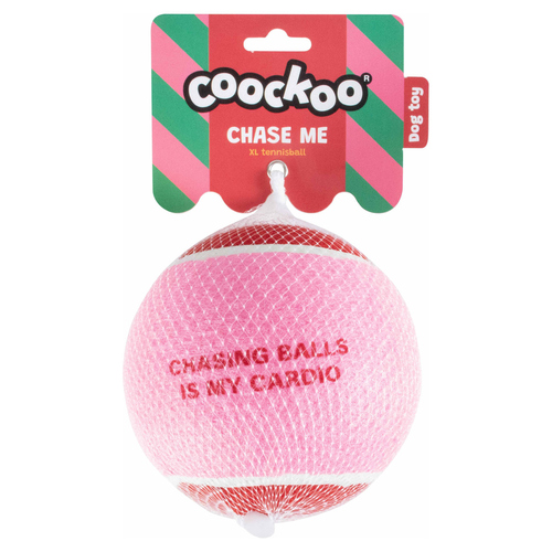 weitere Abbildung Coockoo Hundespielzeug Tennisball Chase Me rot/rosa