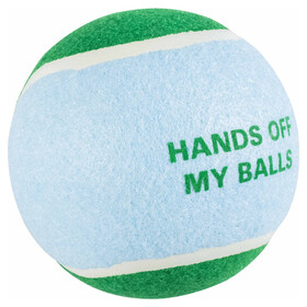 Abbildung Coockoo Hundespielzeug Tennisball Hands Off blau/grn