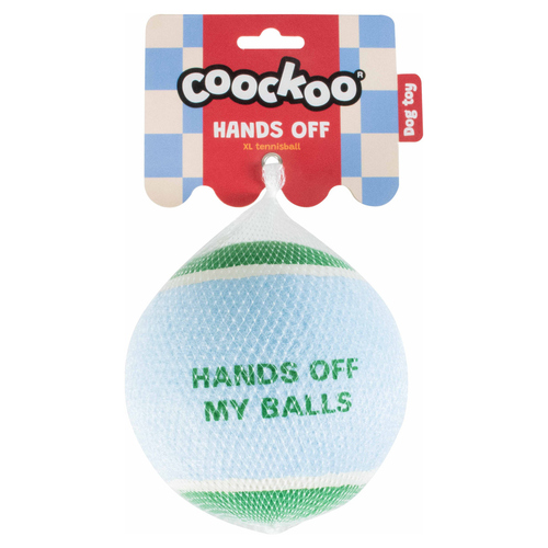 weitere Abbildung Coockoo Hundespielzeug Tennisball Hands Off blau/grn