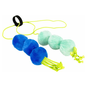 Abbildung Coockoo Katzenspielzeug Bllchen Dizzy Dangle blau/grn