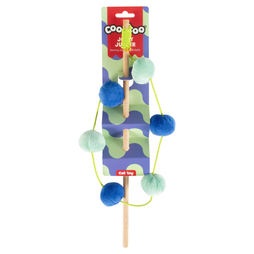 weitere Abbildung Coockoo Katzenspielzeug Jolly Jumper blau/grn