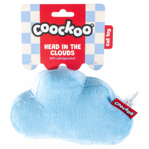 weitere Abbildung Coockoo Katzenspielzeug Tretkissen Head in the Clouds blau