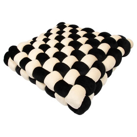 Coockoo Kissen Velvet Vibe schwarz/beige