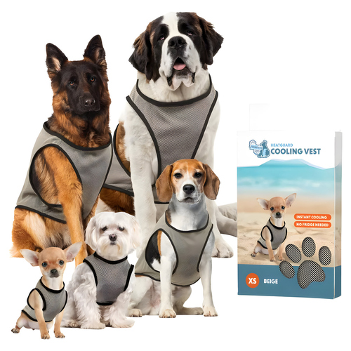 CoolPets Kühlweste Cooling Vest grau, Größe: L