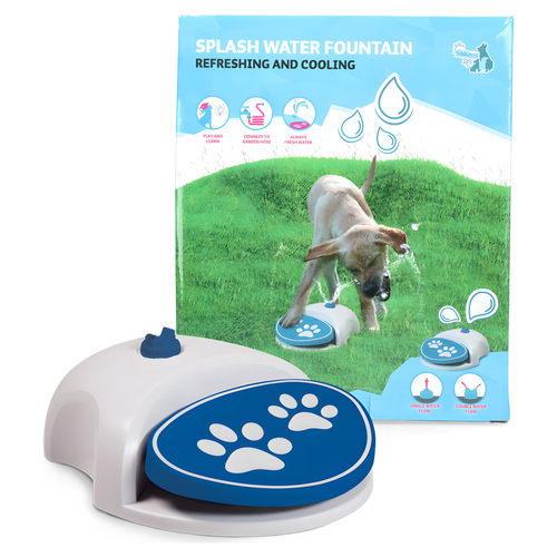 CoolPets Splash Water Fountain weiß/blau