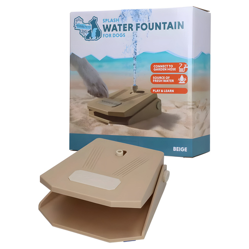 CoolPets Wasserfontäne Splash Water Fountain beige