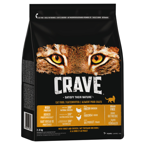 Crave Adult mit Truthahn und Huhn 2,8 kg