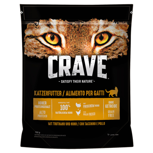 Crave Adult mit Truthahn und Huhn 750 g