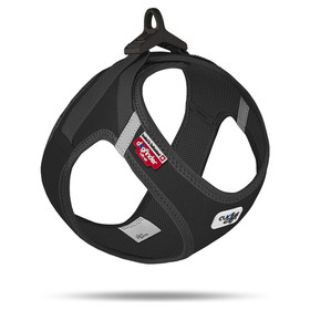 Abbildung Curli Clasp Vest Geschirr Cord schwarz