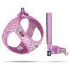 Curli Clasp Vest Geschirr Puppy Set pink-caro Abbildung 1