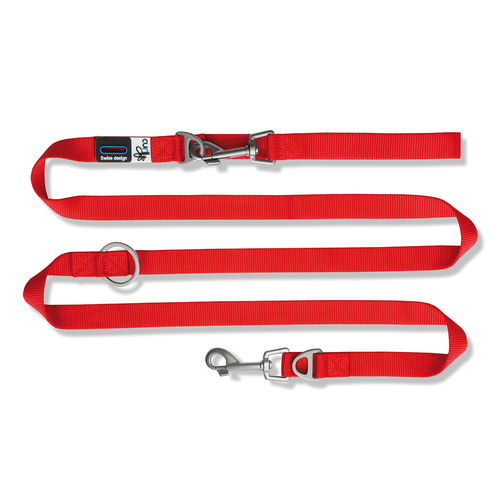 Curli Verstellbare Leine Nylon rot