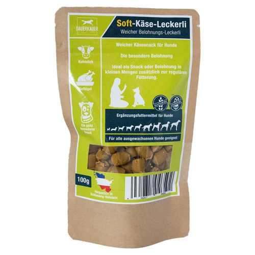 Produktbild von DAUERKAUER Softkäse Belohnungsleckerli - 100 g