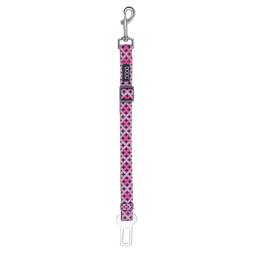 DOOG Auto-Sicherheitsgurt Car Restraint Toto pink/schwarze Sterne