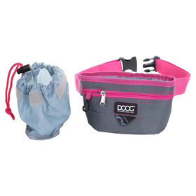 Abbildung DOOG Treat Pouch - Snacktasche/Leckerlitasche Large grau/pink