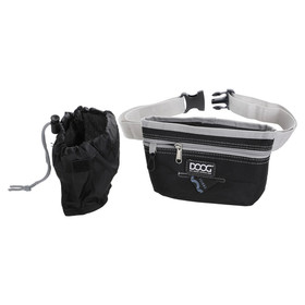 Abbildung DOOG Treat Pouch - Snacktasche/Leckerlitasche Large schwarz/grau