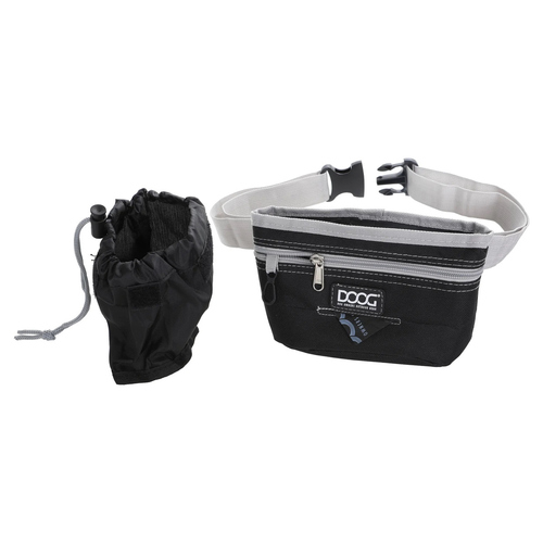 DOOG Treat Pouch - Snacktasche/Leckerlitasche Large schwarz/grau
