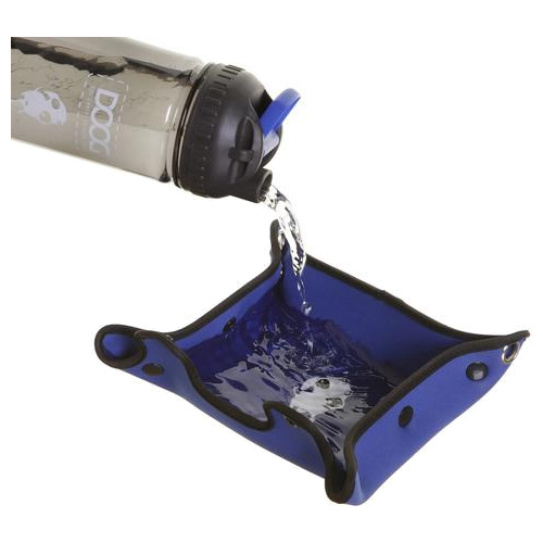 weitere Abbildung DOOG Wasserflasche mit Napf blau