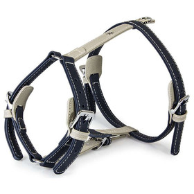 Abbildung Das Lederband Geschirr Amsterdam Navy/Grey