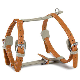 Abbildung Das Lederband Geschirr Amsterdam Orange/Grey