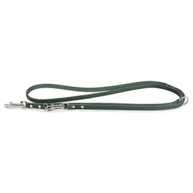 La correa para perros con correa de cuero Weinheim Hunting Green