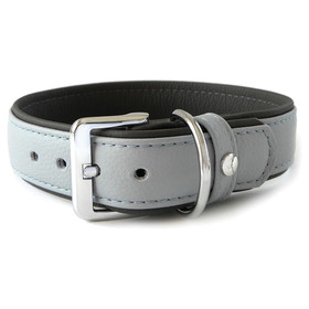 Abbildung Das Lederband Hundehalsband Amsterdam ice/lava