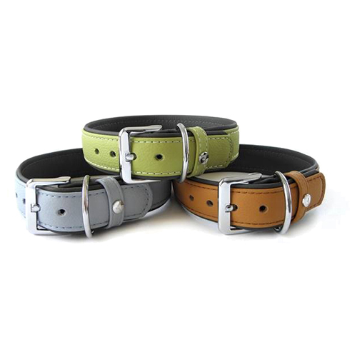 weitere Abbildung Das Lederband Hundehalsband Amsterdam ice/lava