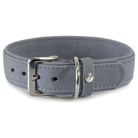 El collar para perros con correa de cuero Boston Granite