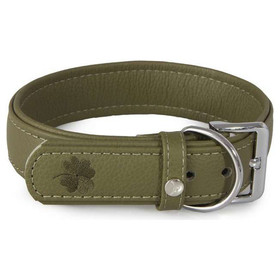 El collar para perros con correa de cuero Lucky Dog Capers/Capers