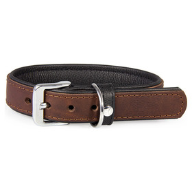 Collar para perros con correa de cuero Vancouver Mocha/Negro