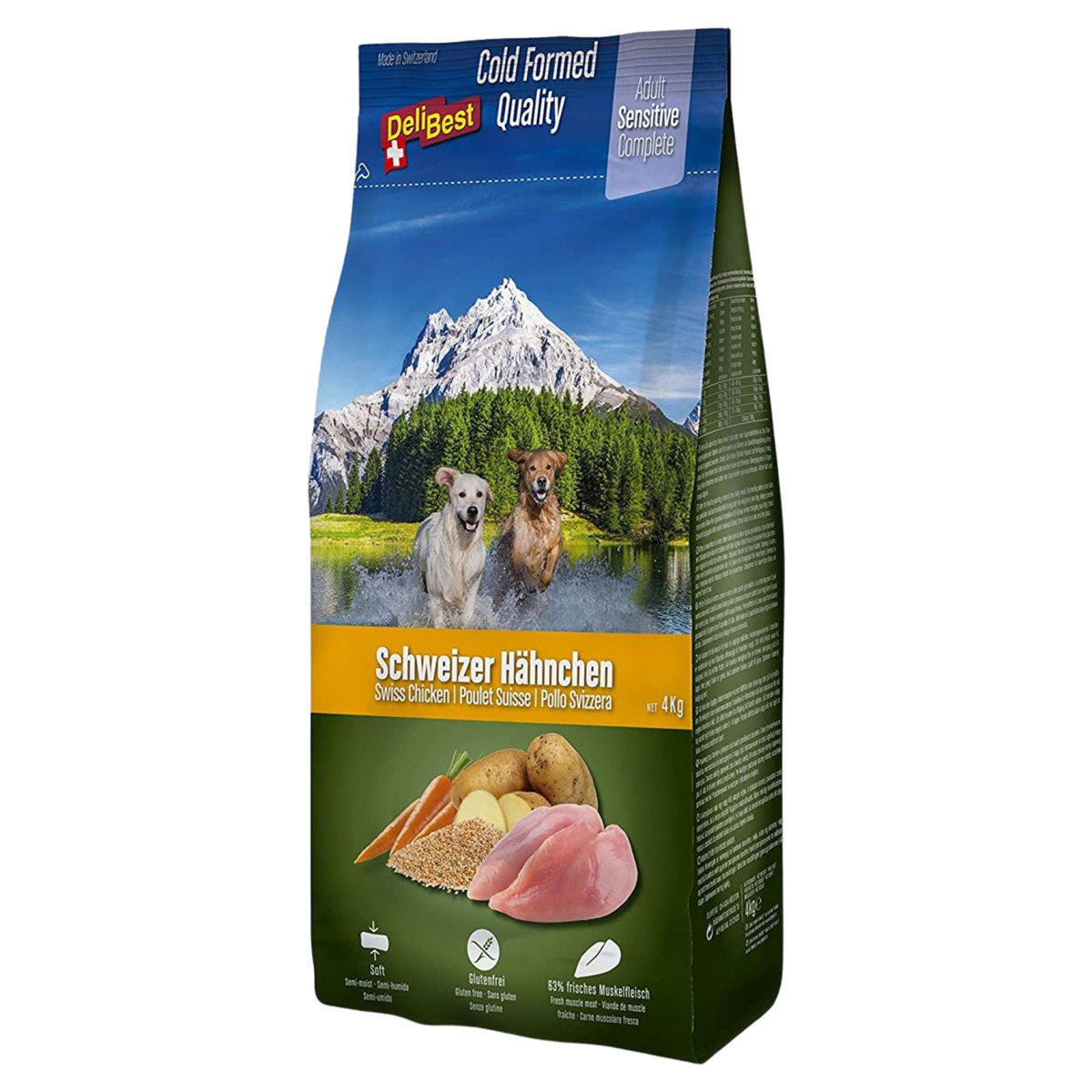 DeliBest Complete Adult Sensitive Hähnchen 4 kg - 3 Stück