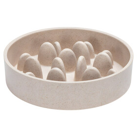 Abbildung Designed by Lotte Antischling-Napf Pom beige aus Bambus fr Katzen