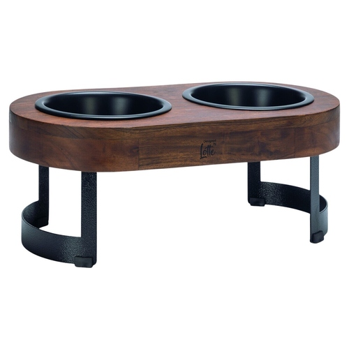 Designed by Lotte Hunde Dinnerset Mavira aus Holz schwarz, Maße: 42,5 x 23,5 x 17,5 cm