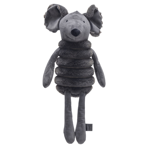 Designed by Lotte Hundespielzeug Reza Maus anthrazit aus Plüsch