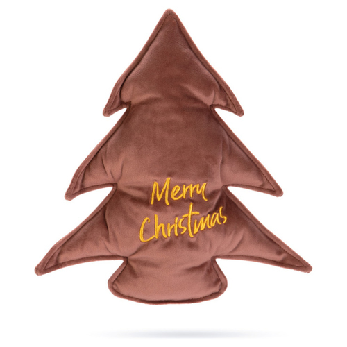 Designed by Lotte Hundespielzeug Weihnachtsbaum aus Samt rosa