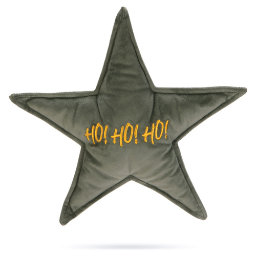 Designed by Lotte Hundespielzeug X-Mas Stern aus Samt grün
