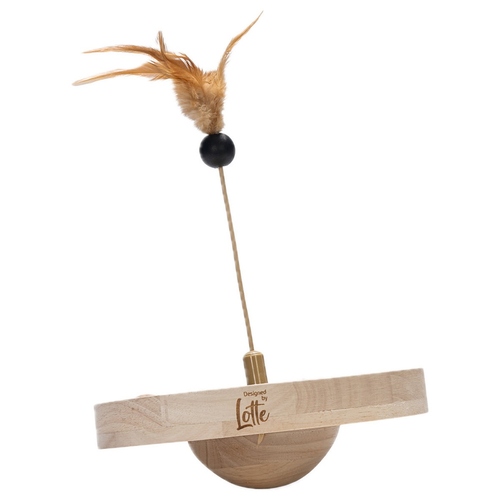 weitere Abbildung Designed by Lotte Katzenspielzeug Winni braun aus Holz