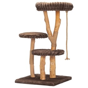 Designed by Lotte Raja brown wooden scratching post