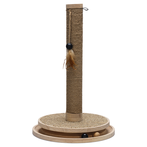 Designed by Lotte Kratzsäule Zavi aus Holz braun