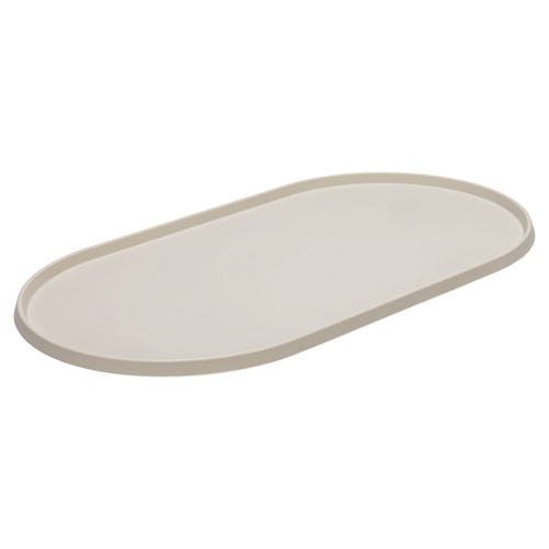 Designed by Lotte Napfunterlage Oona beige aus Silikon, Maße: 45 x 25 x 1,5 cm