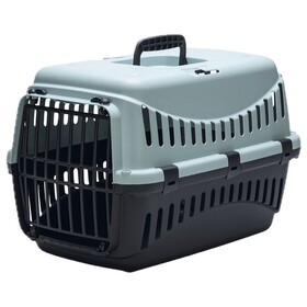 Abbildung Designed by Lotte Transportbox Gipsy Eco fr Hunde hellblau-schwarz