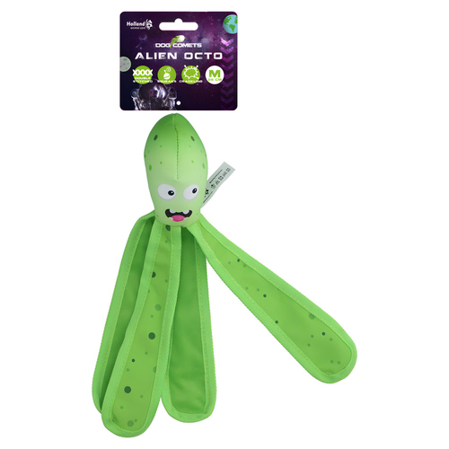 Dog Comets Hundespielzeug Alien Octo grün, Größe: L