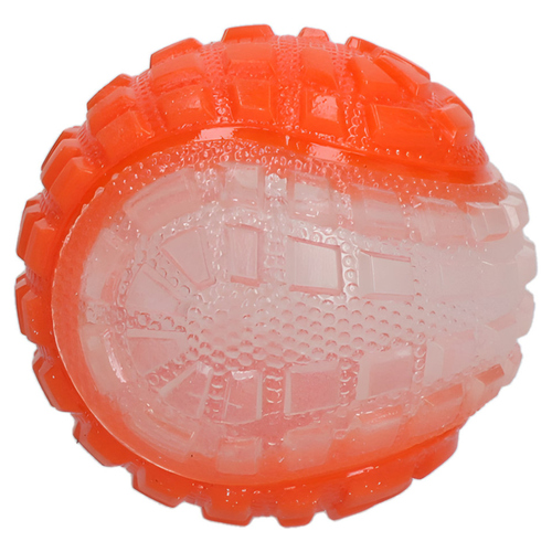 weitere Abbildung Dog Comets Hundespielzeug Ball Glow in the Dark Moon orange