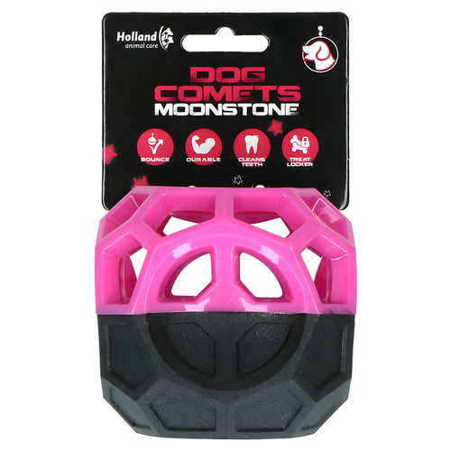 Dog Comets Hundespielzeug Moonstone Snack-Kubus rosa