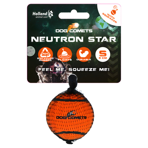 Dog Comets Hundespielzeug Neutron Star orange