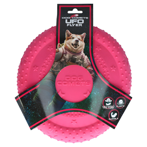 weitere Abbildung Dog Comets Hundespielzeug UFO Flyer rosa