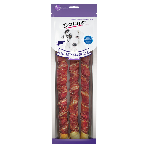 Dokas 1 Meter Kaurolle mit Ente 34 cm - 3 Stück