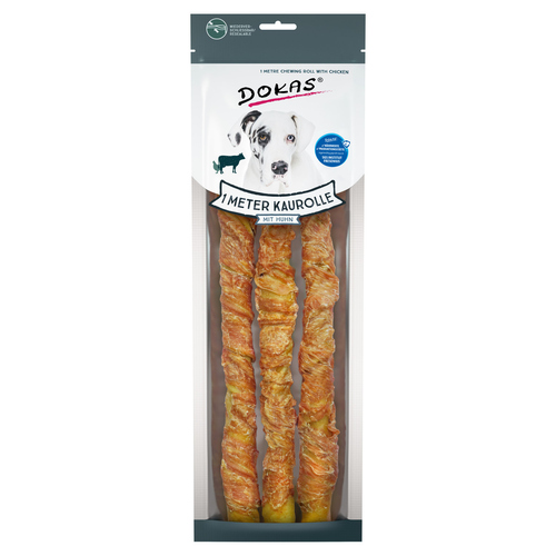 Dokas 1 Meter Kaurolle mit Hühnerbrust (3x34cm)
